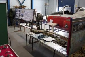 A view inside our main display space in the original museum building with ever changing displays and exhibits.