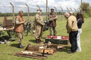 An image from our military show detailing the work and weapons of the Suffolk Home Guard reenactment group.