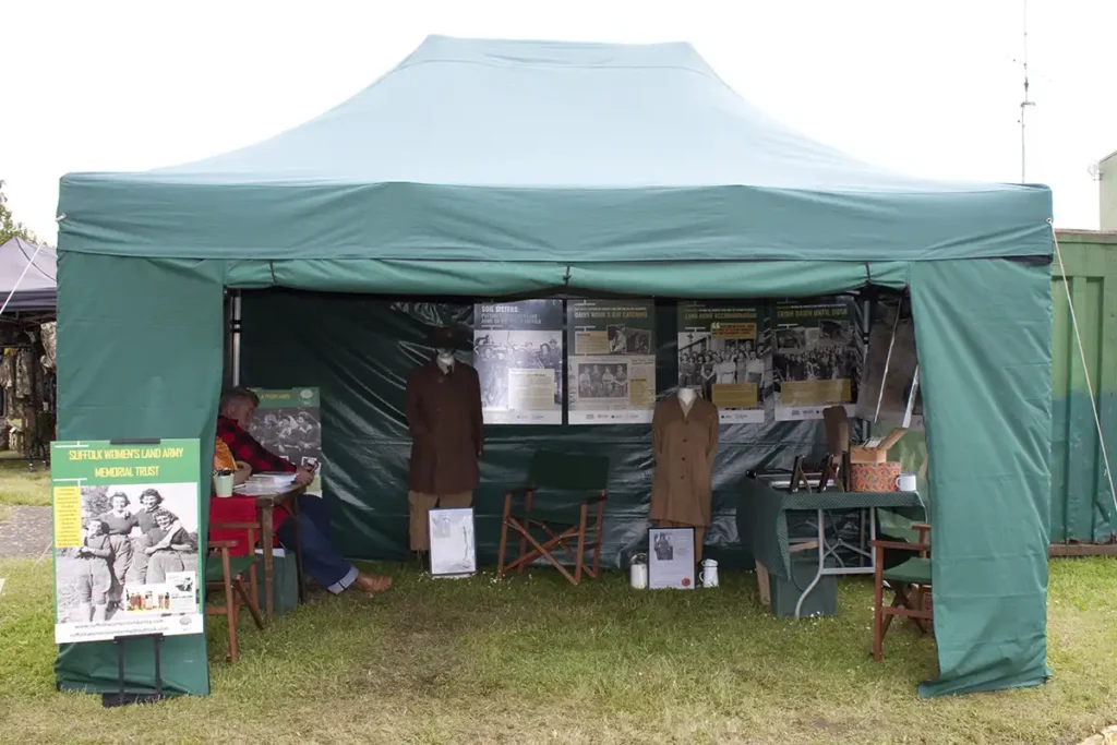 A picture for the Suffolk Women's Land Army display stand at our military show.
